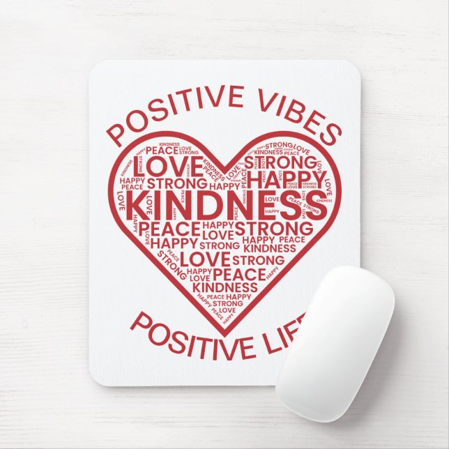 Positive Vibes Positive Life Mousepad (With Mouse)