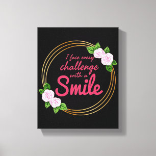 positive vibes quotes for work, life, and success canvas print