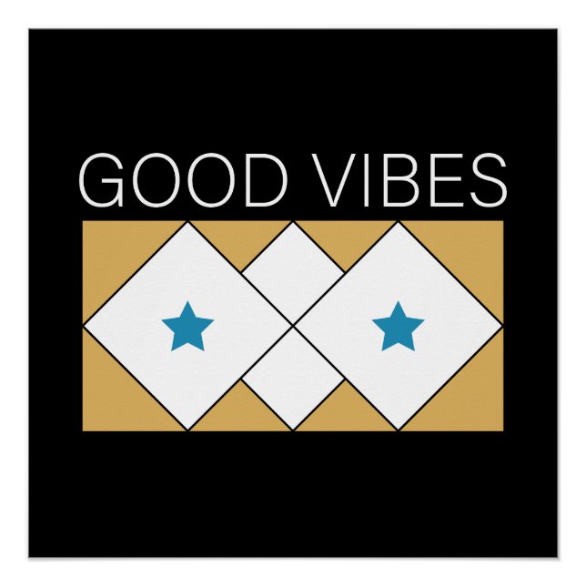 Positive Vibes refreshing design Poster (Front)