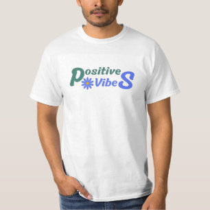 Positive Vibes Retro Daisy Aesthetic T-Shirt