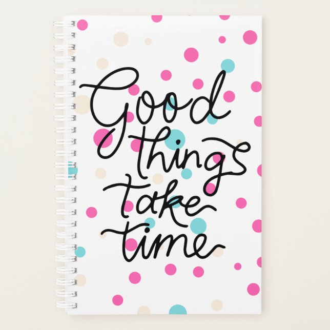 positive vibes spiral planner (Front)