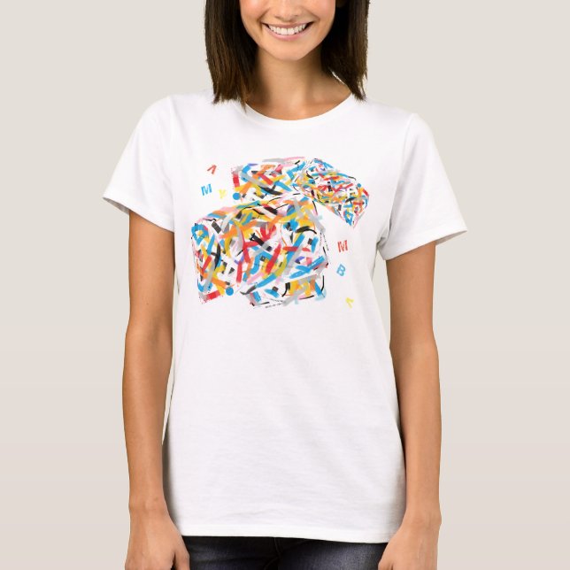 Positive Vibes Splash of colour Cool T-shirt (Front)