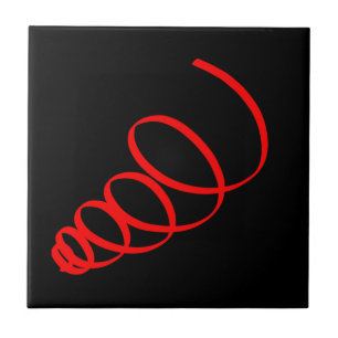 Positive Vibes Splash of Colour Happy Abstract Art Tile