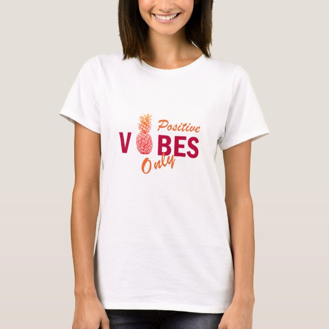 Positive vibes summer holiday T-Shirt (Front)