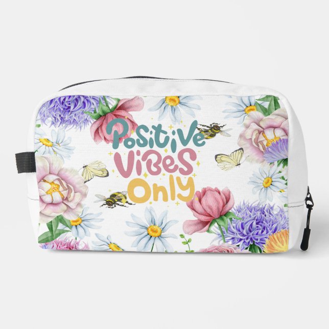 Positive Vibes Toiletry Bag (Front)