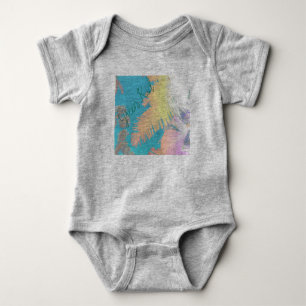 Positive Vibes Tropical Palm Trees Baby Bodysuit