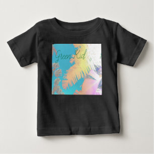 Positive Vibes Tropical Palm Trees Baby T-Shirt