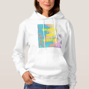 Positive Vibes Tropical Palm Trees Hoodie