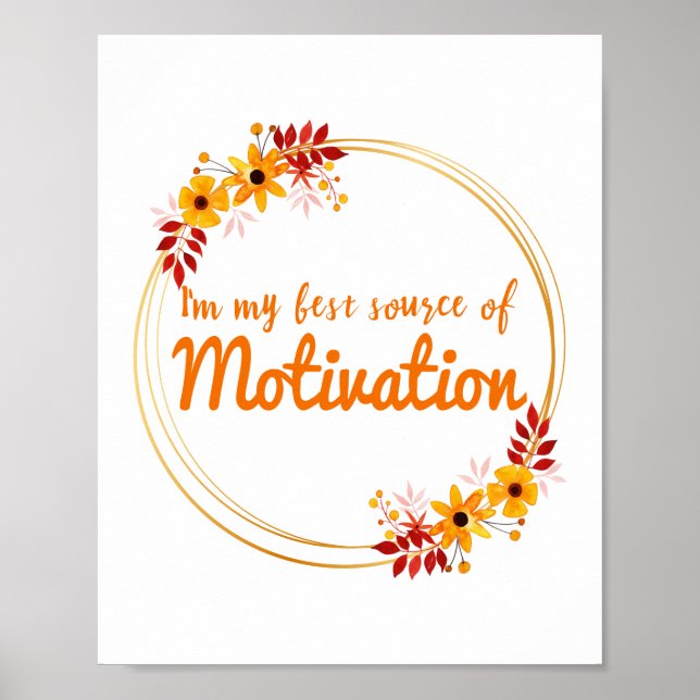 positive vibes words for motivation poster (Front)