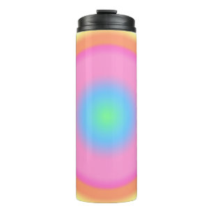 Positive Vibrations - Colourful Radial Gradient Thermal Tumbler