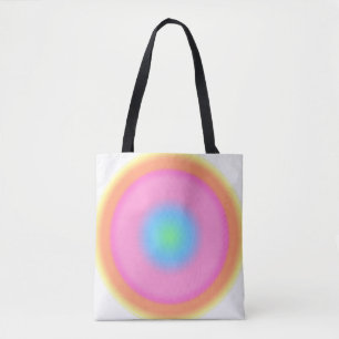 Positive Vibrations - Colourful Radial Gradient Tote Bag