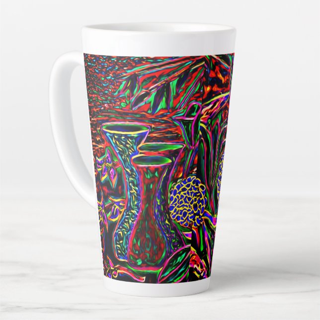 Positive Vibrations Latte Mug (Left Angle)