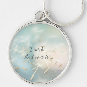 Positive wishes key ring