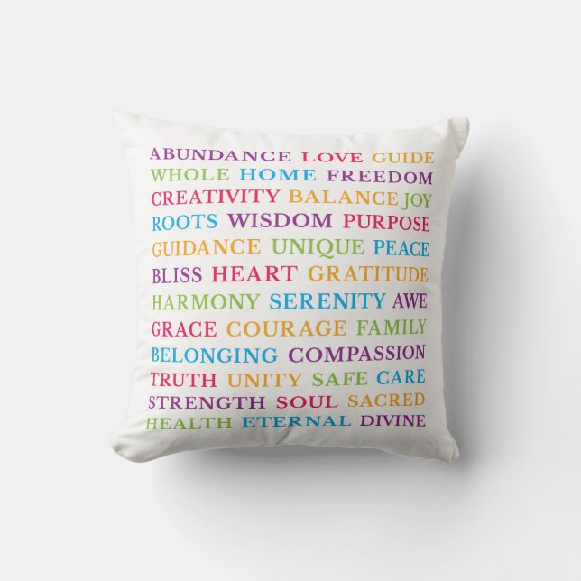 Positive Word Play Cushion (Front)