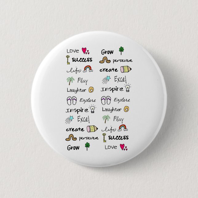 Positive Words Button (Front)