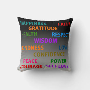 Positive words cushion