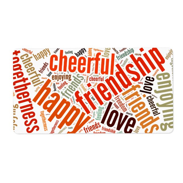 Positive words design (Front)