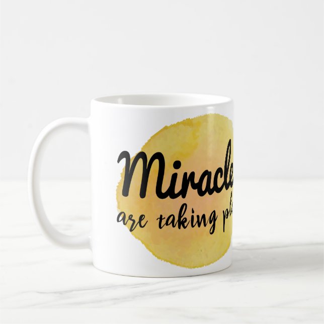 positive words for life and work coffee mug (Left)