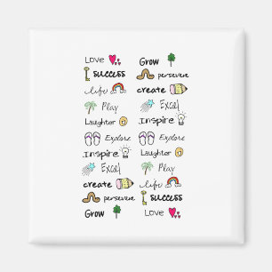 Positive Words Magnet