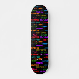 Positive words skateboard