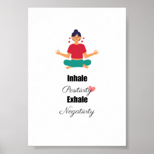 positive yoga quotes Poster wall decor