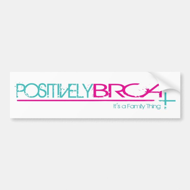 Positively BRCA Bumper Sticker (Front)