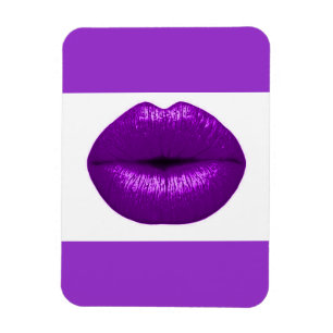 POSITIVELY PURPLE LIPSTICK MAKEUP BEAUTY FASHION MAGNET