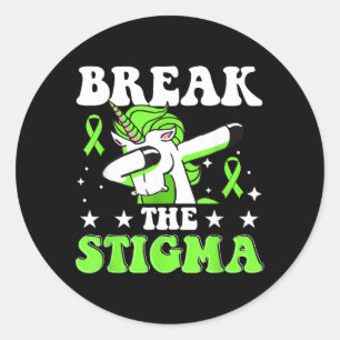 Positivity And Prevention For Mental Health Classic Round Sticker