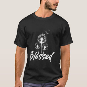 Positivity BLESSED Hippie Flower Power Funny Dande T-Shirt
