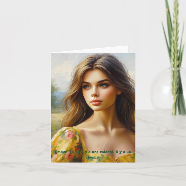 Positivity radius, map for all thank you card (Front)