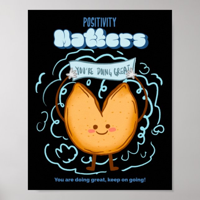 Positivity S Sticker  Poster (Front)