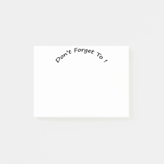 PosItNotes- Don't Forget to Post-it Notes (Front)