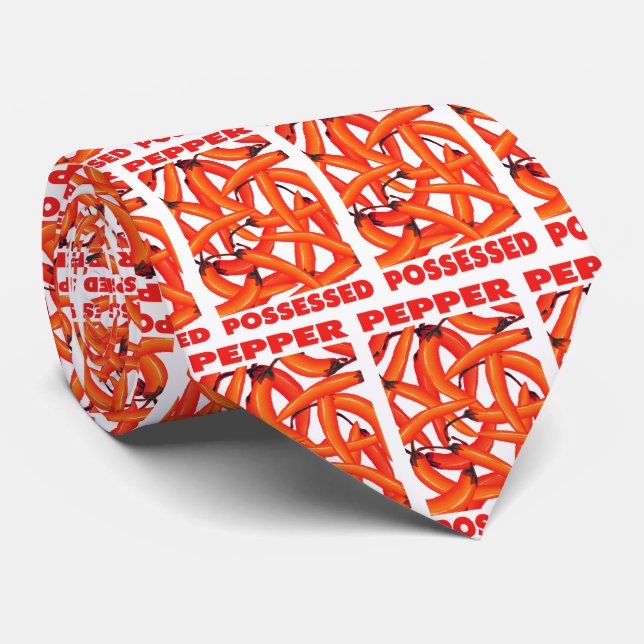 Possessed with Peppers Tie (Rolled)