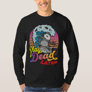 Possum 80's Play Dead Later Surfing Possum T-Shirt