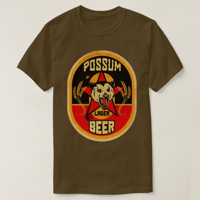 Possum Brewed Beer 1 T-Shirt (Design Front)