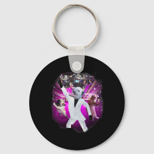 Possum Disco Ball Dancing  Key Ring