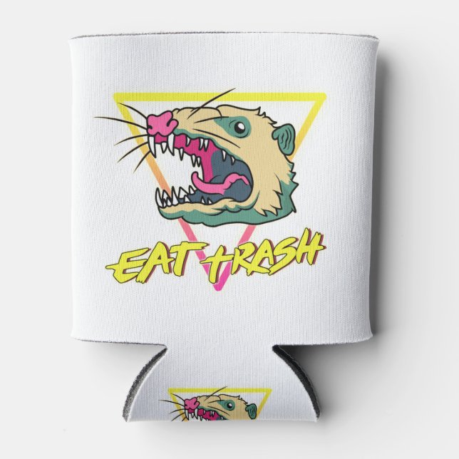 Possum - Eat trash Can Cooler (Front)