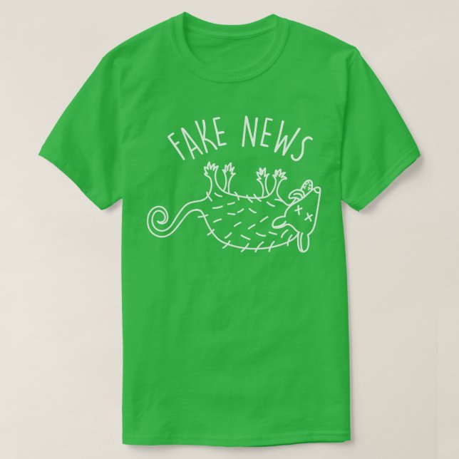 Possum Fake News T-Shirt (Design Front)