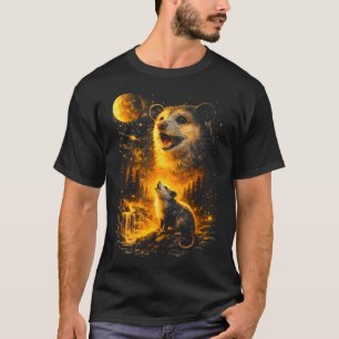 Possum howling to the moon vintage meme 90s funny T-Shirt