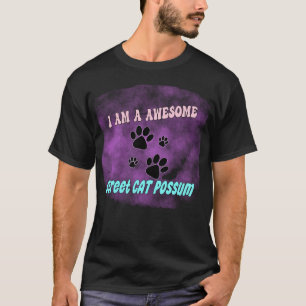 possum opossum funny trash meme street cat  T-Shirt