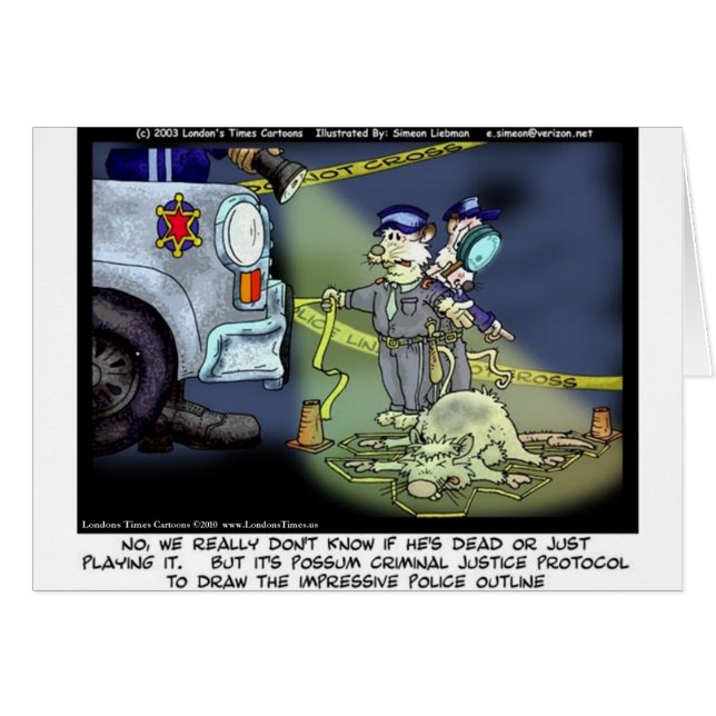 Possum Protocol Funny Gifts Tees & Collectibles (Front Horizontal)
