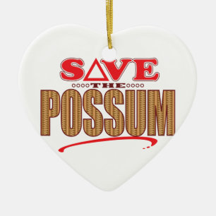 Possum Save Ceramic Tree Decoration