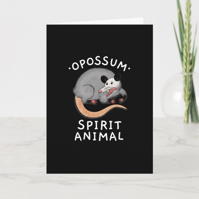 POSSUM SPIRIT ANIMAL CARD (Front)