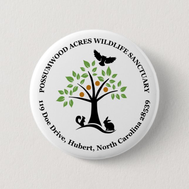 Possumwood Acres Wildlife Sanctuary Logo Badge (Front)
