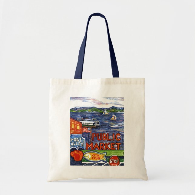 Post Alley with Ferry Tote Bag (Front)