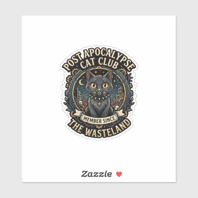 Post Apocalypse Cat Cat Dad Gift Idea - Post Apoca (Sheet)