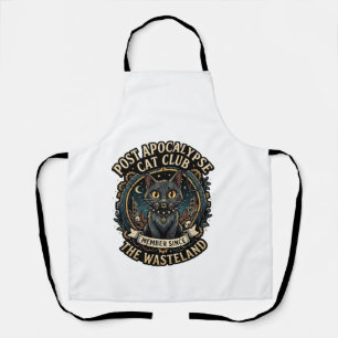 Post Apocalypse Cat Cat Dad Gift Idea - Post Apoca Apron