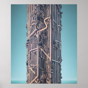 Post-apocalyptic city poster