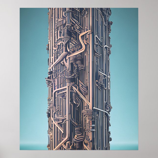 Post-apocalyptic city poster (Front)