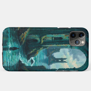 Post-Apocalyptic Flooded Ruins Teal Dystopian iPho Case-Mate iPhone Case